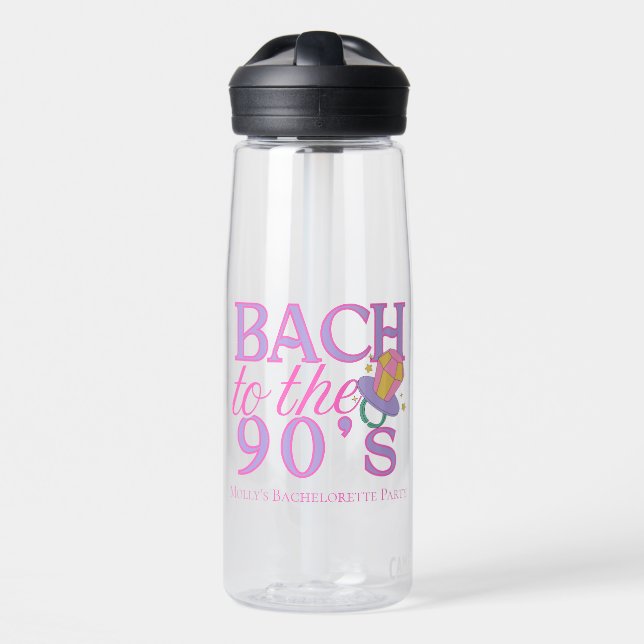 Bouteille D'eau Bach to the 90s - Retro Bachelorette Party Design (Avant)