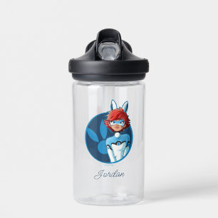 Bouteille D'eau Badge Bleu Bunnyx
