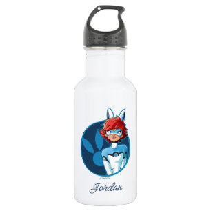 Bouteille D'eau Badge Bleu Bunnyx