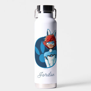 Bouteille D'eau Badge Bleu Bunnyx