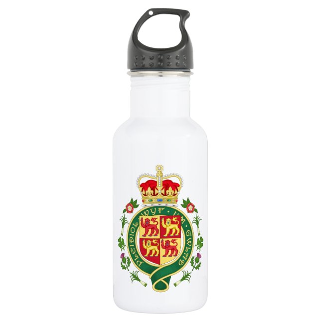 Bouteille D'eau Badge royal du Pays de Galles (Devant)