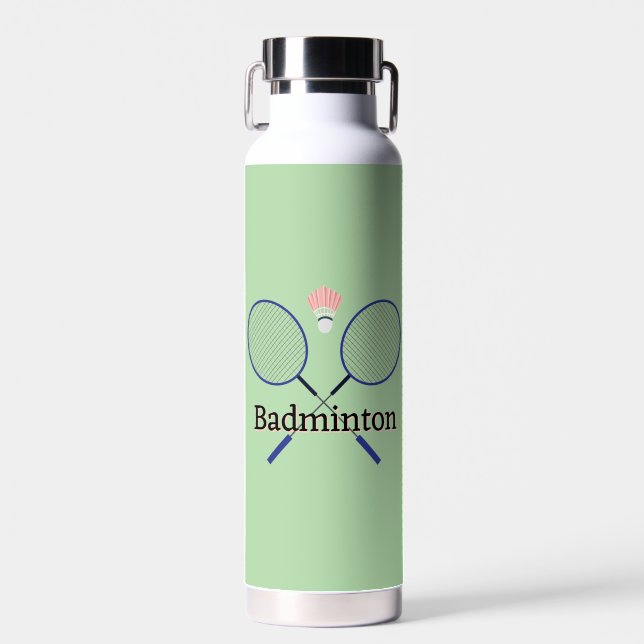 Bouteille D'eau Badminton Design (Avant)