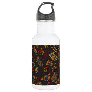 Bouteille D'eau Baies d'automne sur chocolat brun 2