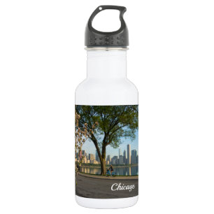 Bouteille D'eau Balade à vélo vers le bas Solidarité Acier Inoxyda
