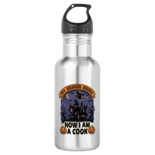 Bouteille D'eau Balai Cassa Sorcière Halloween Cuisine Jeu de mots
