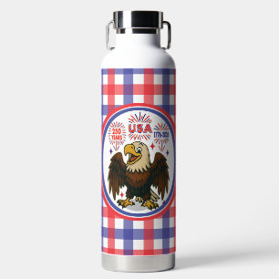 Bouteille D'eau Bald Eagle avec Fireworks - USA 250 ans 1776-2026