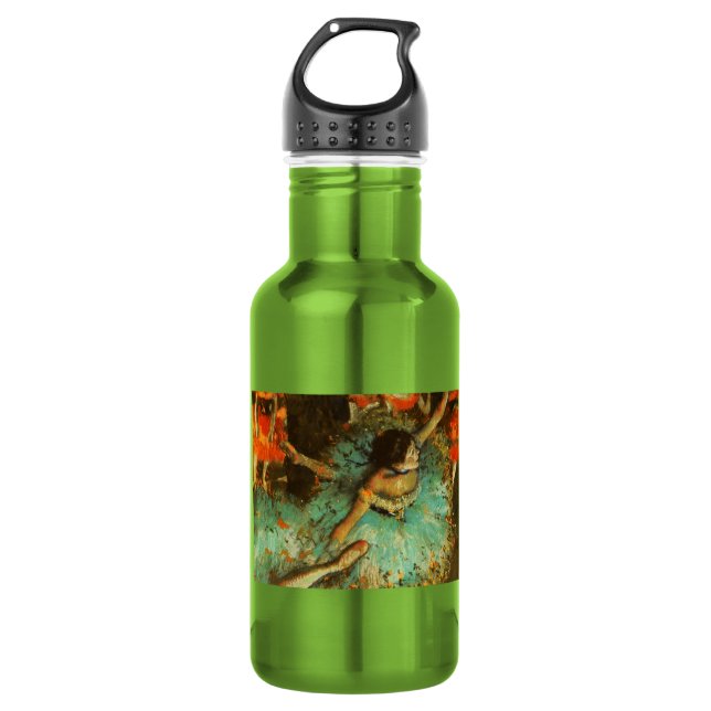 Bouteille D'eau Ballerina Dance Green Dancer Edger Degas Peinture (Devant)