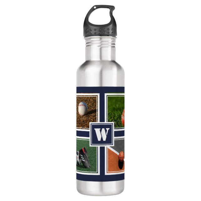 Bouteille D'eau BALLES SPORTIVES PERSONNALISÉES Modèle personnalis (Devant)