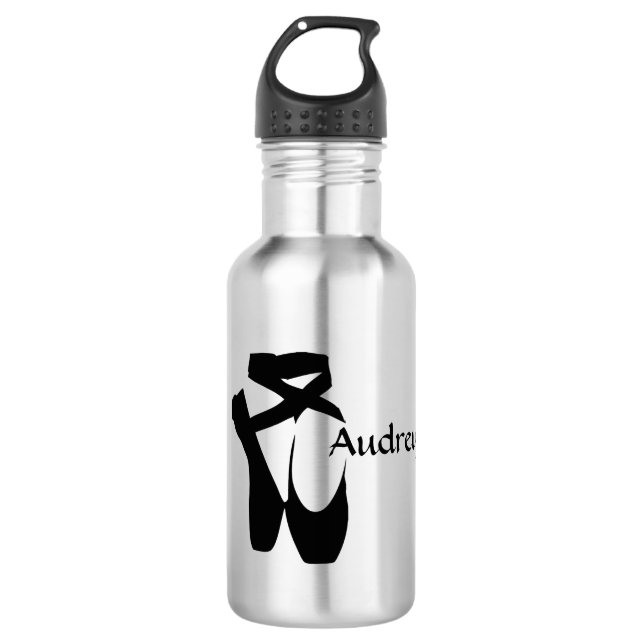 Bouteille D'eau Ballet Ballerina Black Pointe Custom 18oz (Devant)
