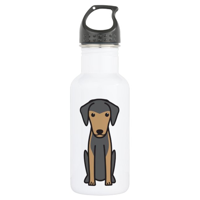 Bouteille D'eau Bande dessinée de chien de Harehound de Grec (Devant)