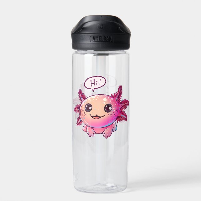 Bouteille D'eau Bande dessinée du mignon Axolotl (Arrière)