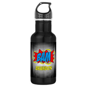 Bouteille D'eau Bande dessinée personnalisée amusante dans le styl