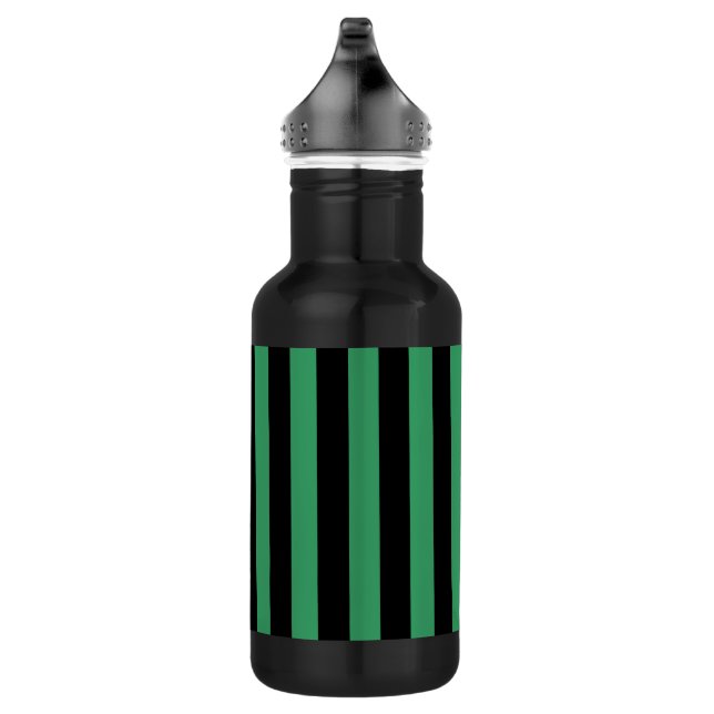 Bouteille D'eau Bandes de bonbons vert et noir (Droite)