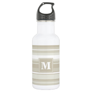 Bouteille D'eau Bandes de grès monogramme