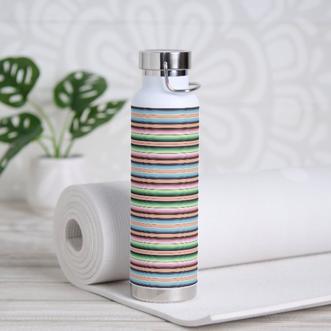 Bouteille D'eau Bandes de serape pastel (Yoga)