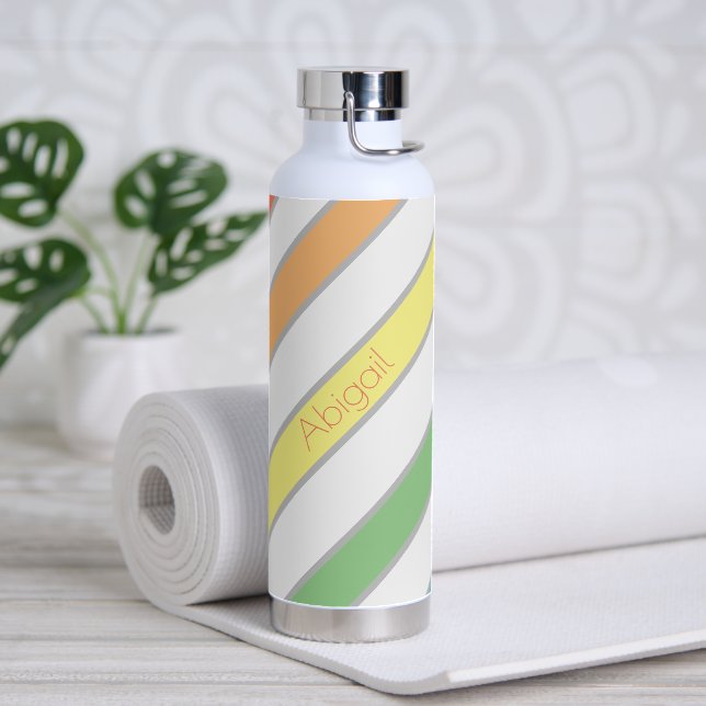 Bouteille D'eau Bandes diagonales simples (Yoga)