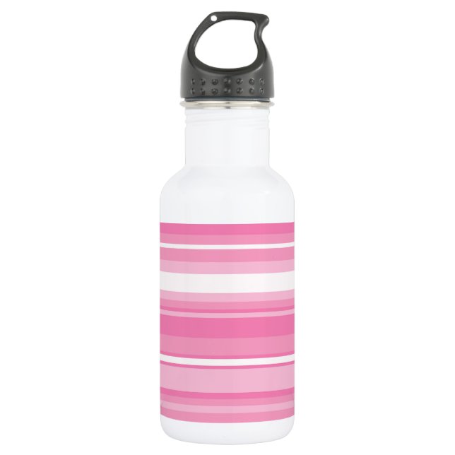 Bouteille D'eau Bandes roses (Devant)