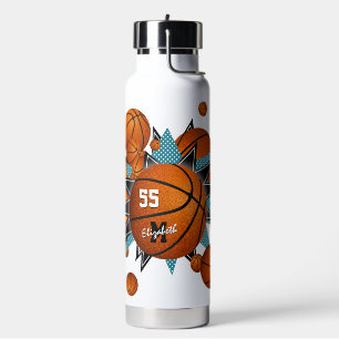 Bouteille D'eau basket de sport pour filles avec étoiles noires tu