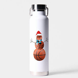 Bouteille D'eau Basketball Christmas Snowman