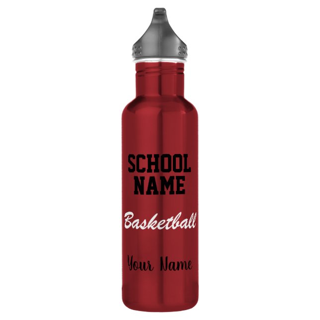 Bouteille D'eau Basketball - Créez votre propre esprit scolaire (Droite)