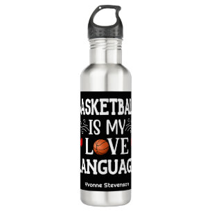 Bouteille D'eau Basketball Est Ma Langue D'Amour Basketball Lecteu