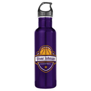 Bouteille D'eau Basketball Sports Garçons Violet
