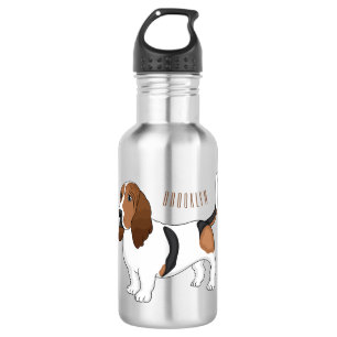 Bouteille D'eau Basset hound dessin de chien