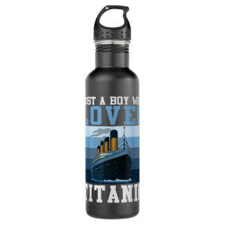 Bouteille D'eau Bateau Juste Un Garçon Qui Aime Titanic Boat Titan