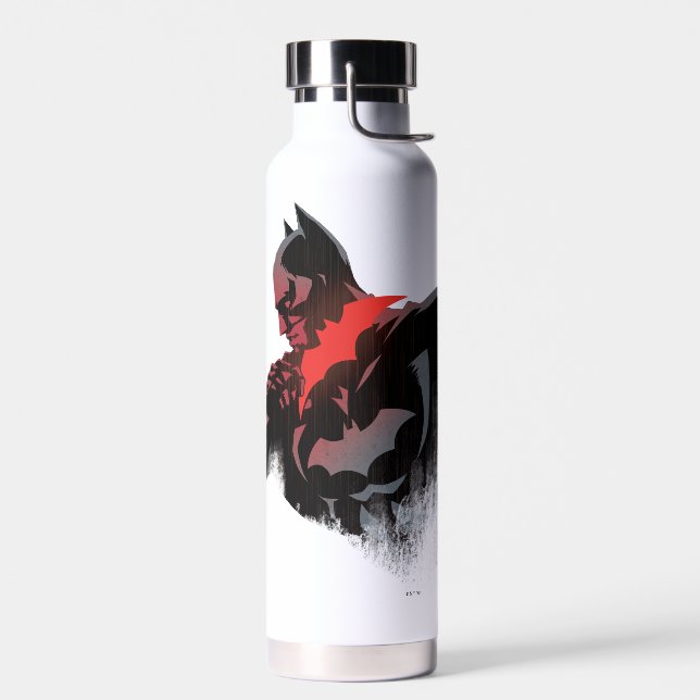 Bouteille D'eau Batman Batarang cramoisi (Gauche)