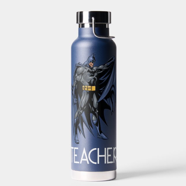 Bouteille D'eau Batman Professeur Collatéral Couleur Complète (Gauche)