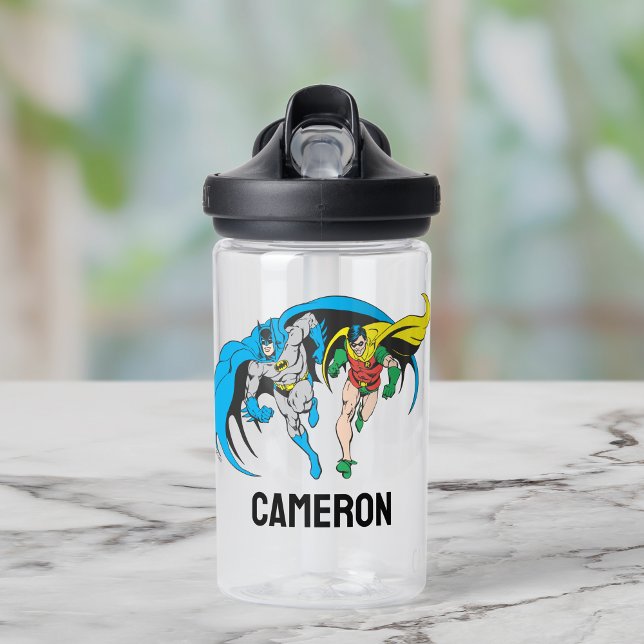 Bouteille D'eau Batman & Robin | Ajouter Votre Nom (Créateur téléchargé)