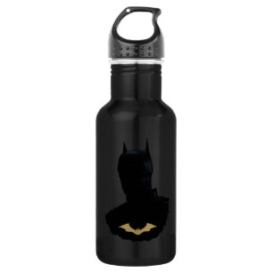 Bouteille D'eau Batman With Golden Bat Symbol