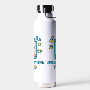 Bouteille D'eau Batterie sociale faible amusant Introduction Desig
