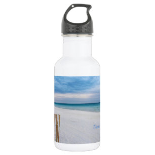 Bouteille D'eau Beach Fence Morning Destin Florida Water Bottle