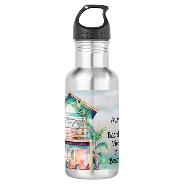 Bouteille D'eau Beach House Bachelorette Party (Devant)