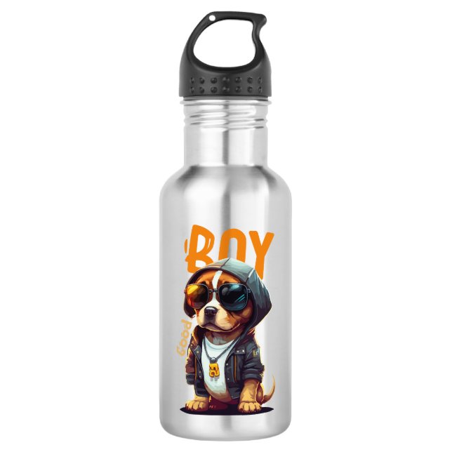 Bouteille D'eau Beau Chien Chien Cute Chiot (Devant)