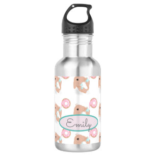 Bouteille D'eau Beau lapin caricaturé lapin Donut Motif enfants