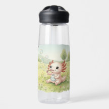 Bébé Axolotl Soufflant des Bulles