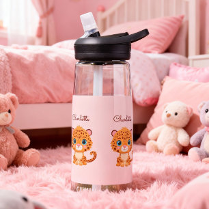 Bouteille D'eau Bébé léopard mignon animaux de safari pour enfants