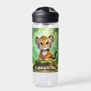 Bouteille D'eau Bébé Tigre Art de nurserie de dessin animé migno