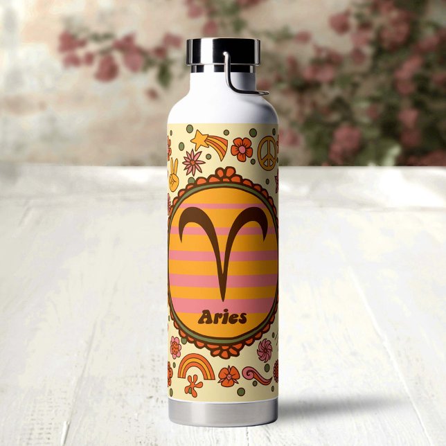 Bouteille D'eau Bélier Groovy Personnalisé (Créateur téléchargé)