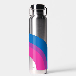 Bouteille D'eau Belle Bisexual Fierté Drapeau mignon Monogramme