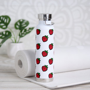 Bouteille D'eau Belle fraises caricaturales préférées rouges