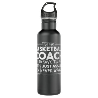 Bouteille D'eau Best Basketball Coach Funny Teams Men Women