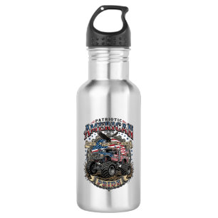 Bouteille D'eau Bête Diesel Patriotique Monstre de la Liberté Cami