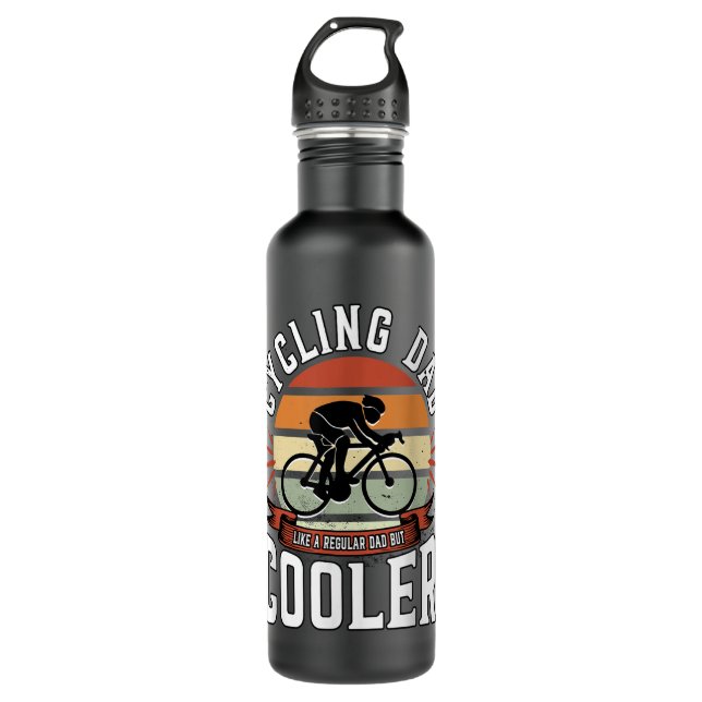 Bouteille D'eau Bicycle Dad Cycling Bike Father Day Gift  (Devant)