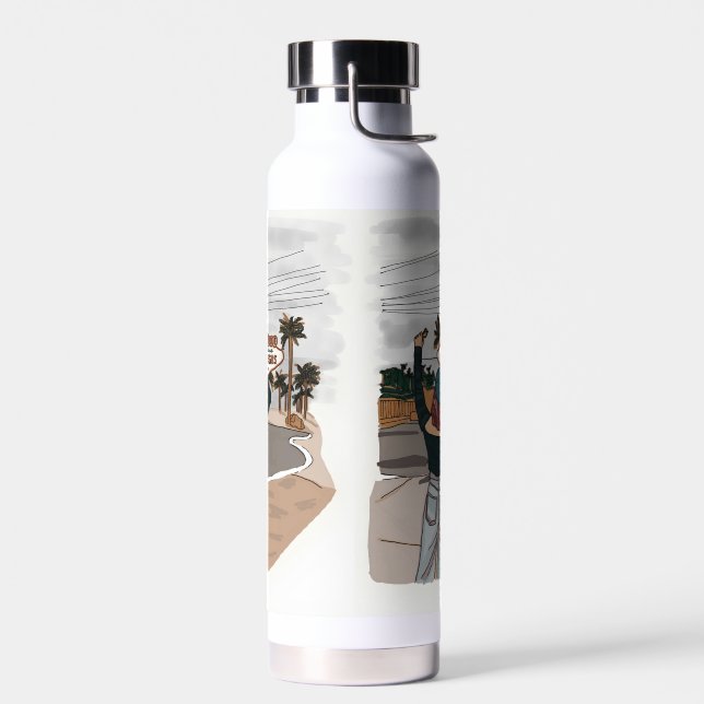 Bouteille D'eau Bienvenue chez Lasvegas check in spot. (Gauche)