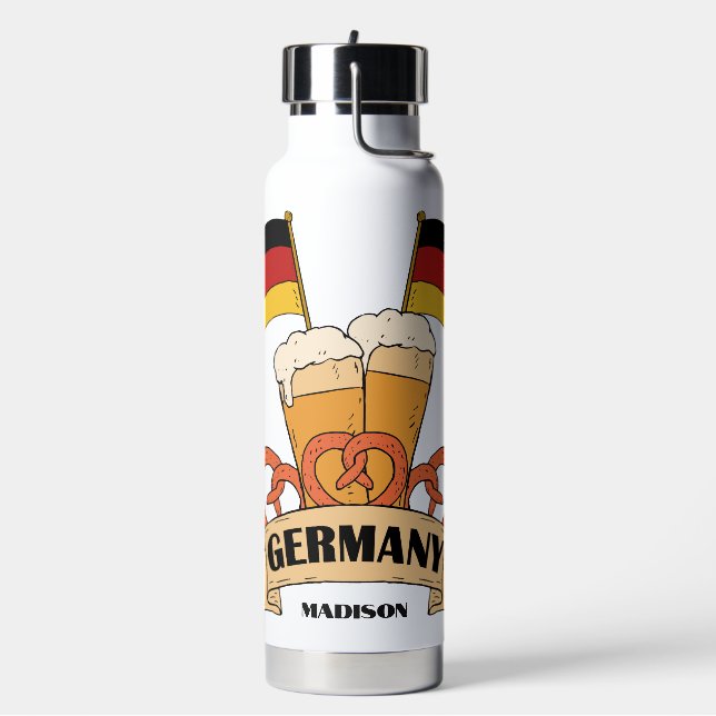 Bouteille D'eau Bière allemande nom personnalisé (Gym)