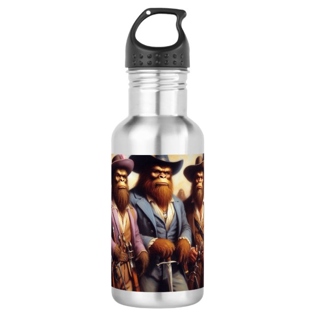 Bouteille D'eau Bigfoot 3 mousquetaires (Devant)