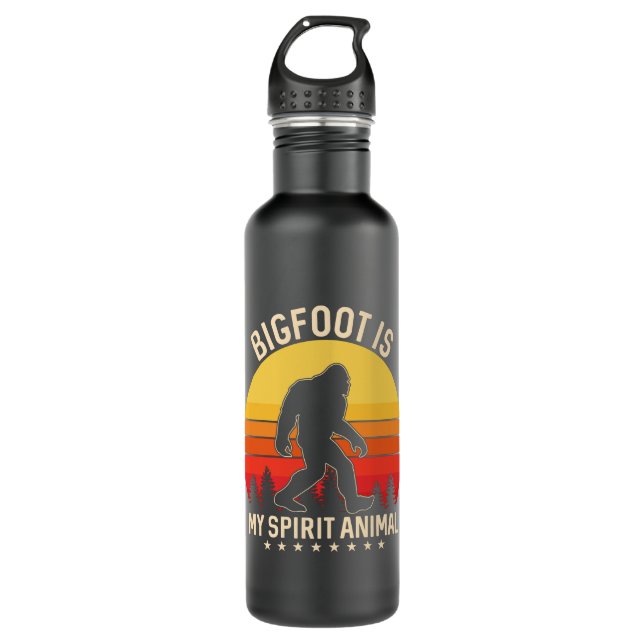 Bouteille D'eau Bigfoot my Spirit Animal | Bigfoot Retro (Devant)